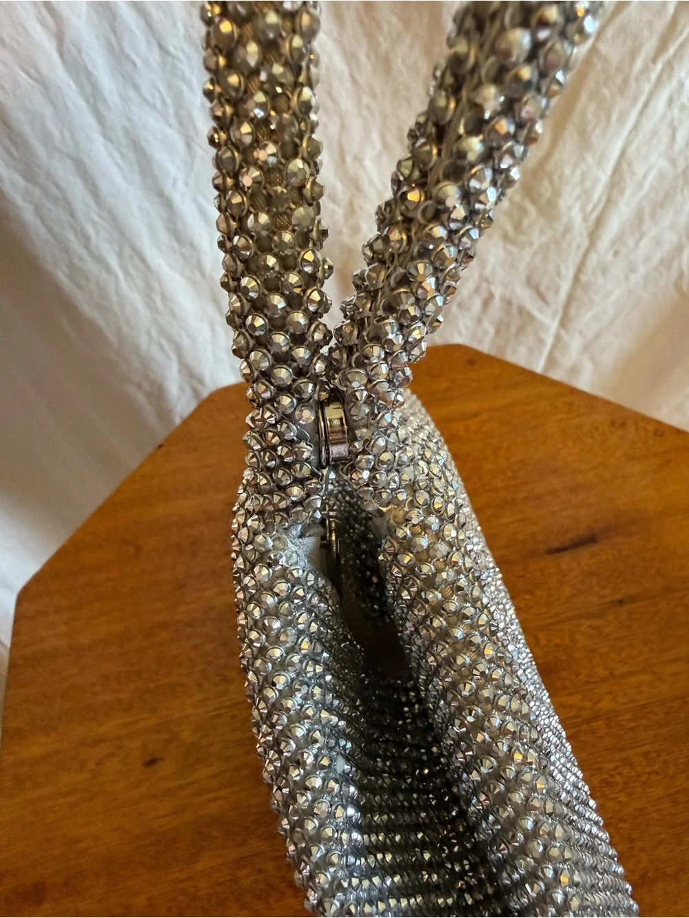 Jessica McClintock glittering crystal